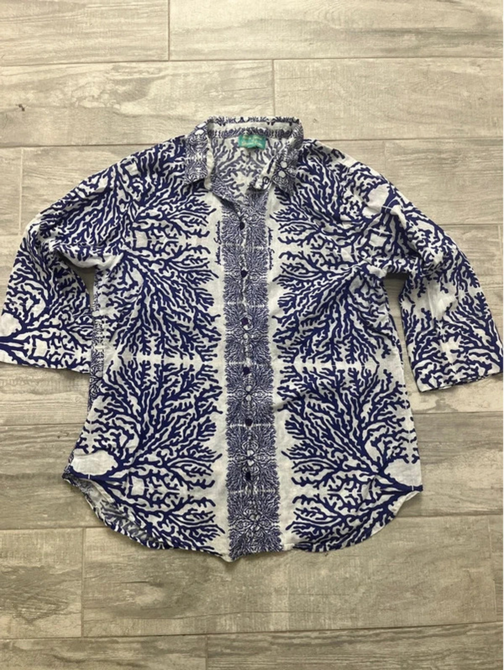 Antica Santoria Button Up Top